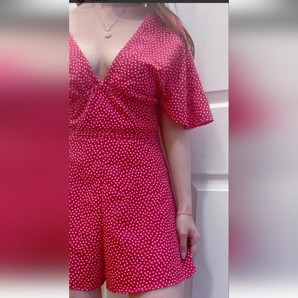 Zara Polka Dot Romper /Playsuit Size M